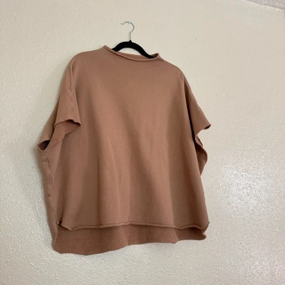 Frank & Eileen Audrey Funnel Neck Capelet in Sand - Picture 7 of 7